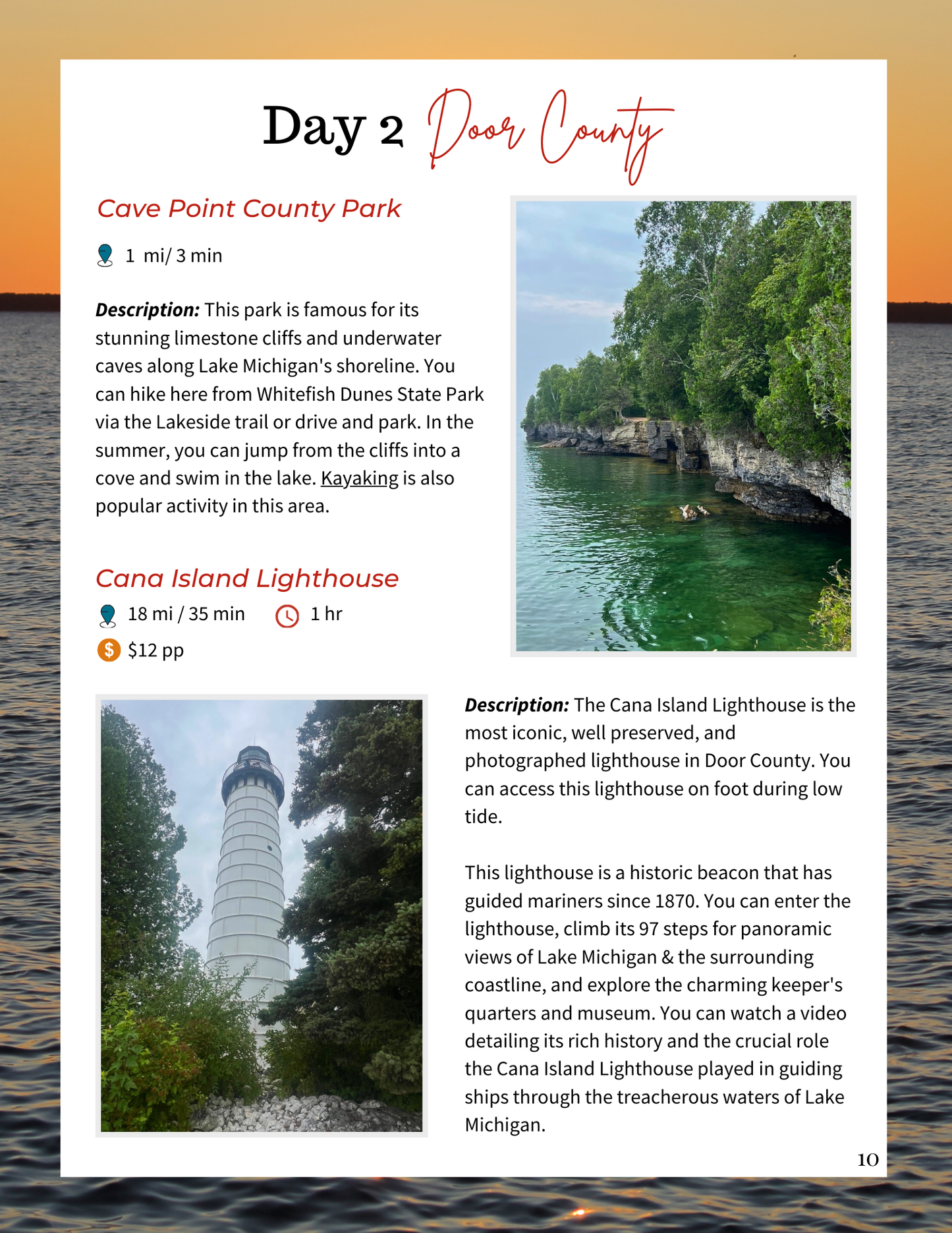 Door County Itinerary (4 Days)