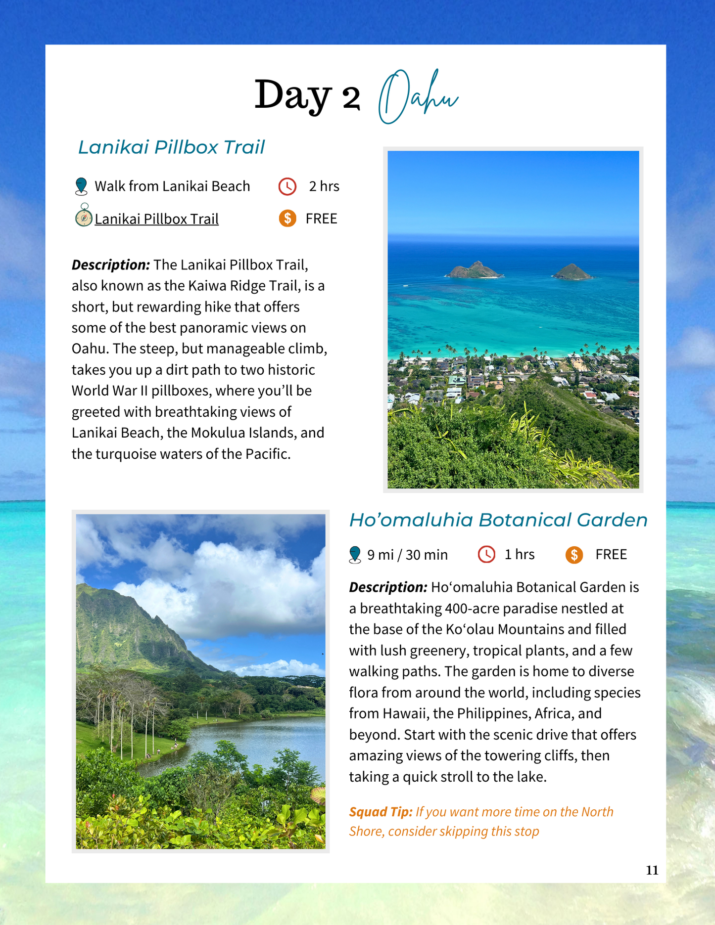 Oahu Itinerary (3 Days)
