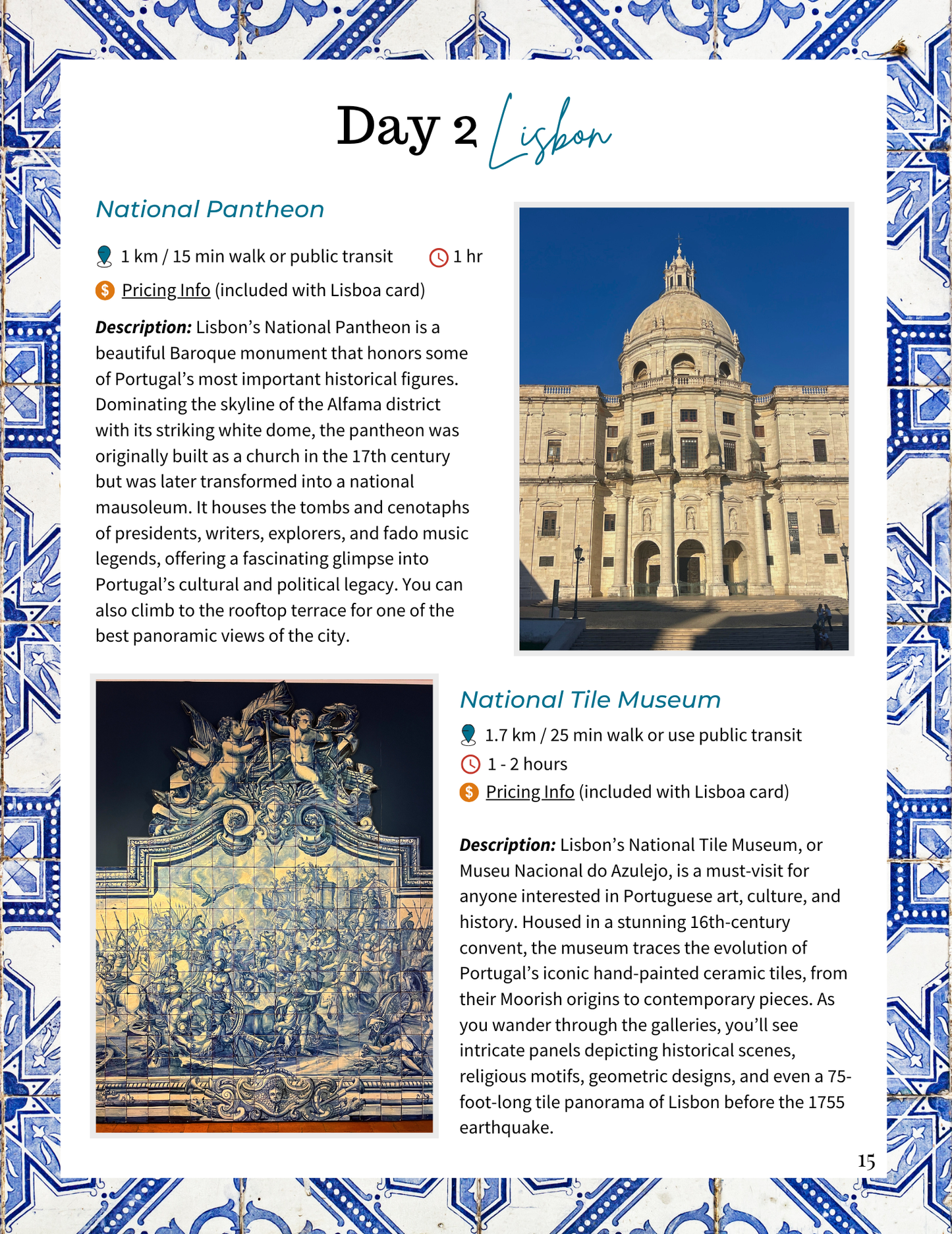 4 Day Lisbon Itinerary