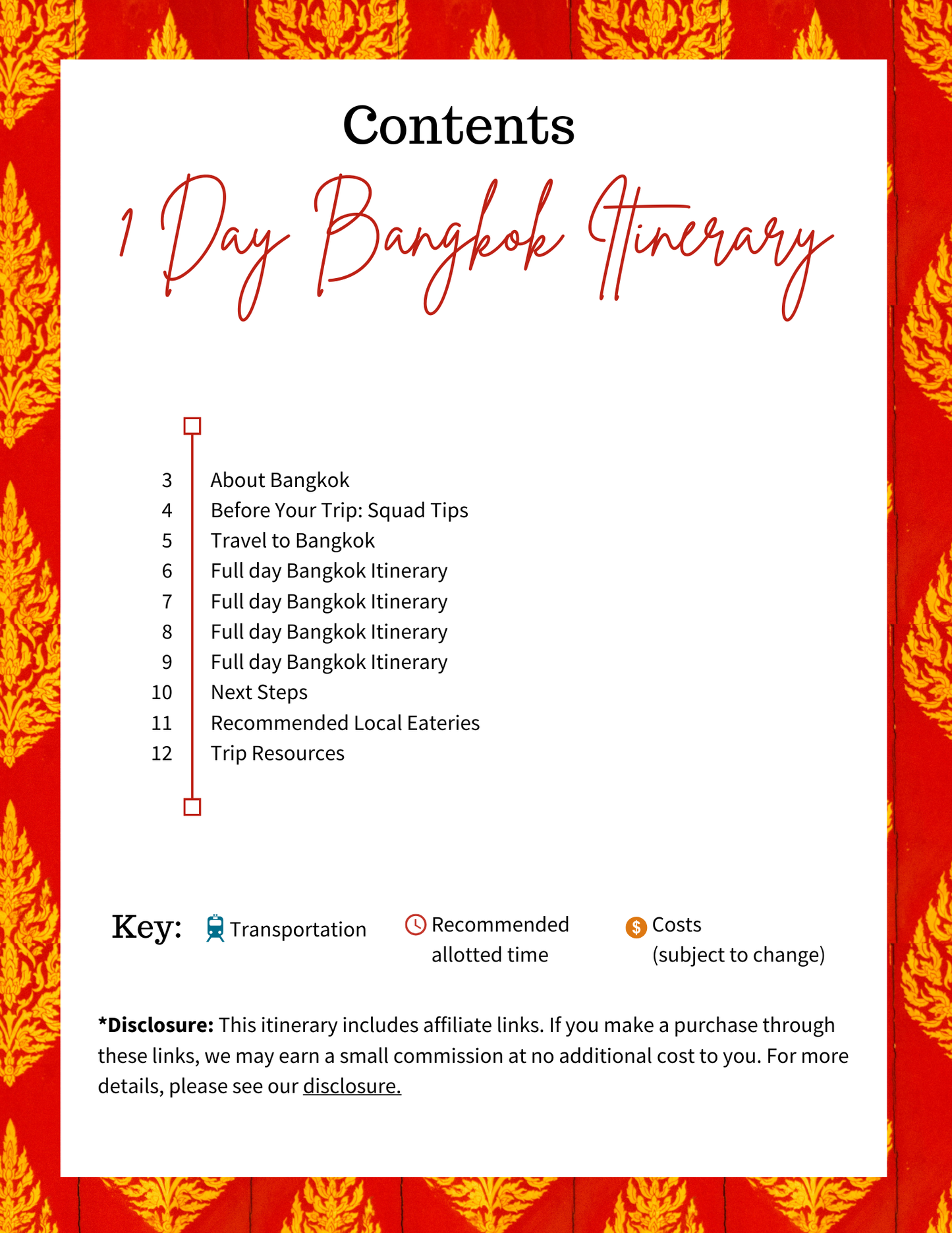 Bangkok Itinerary (1 Day)