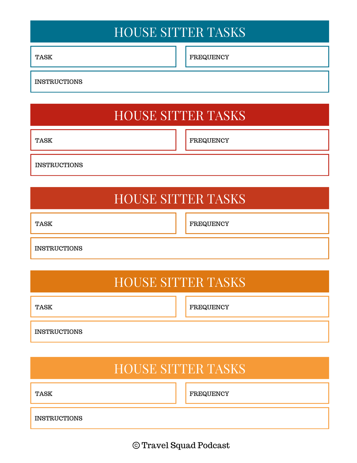 House Sitting Guide
