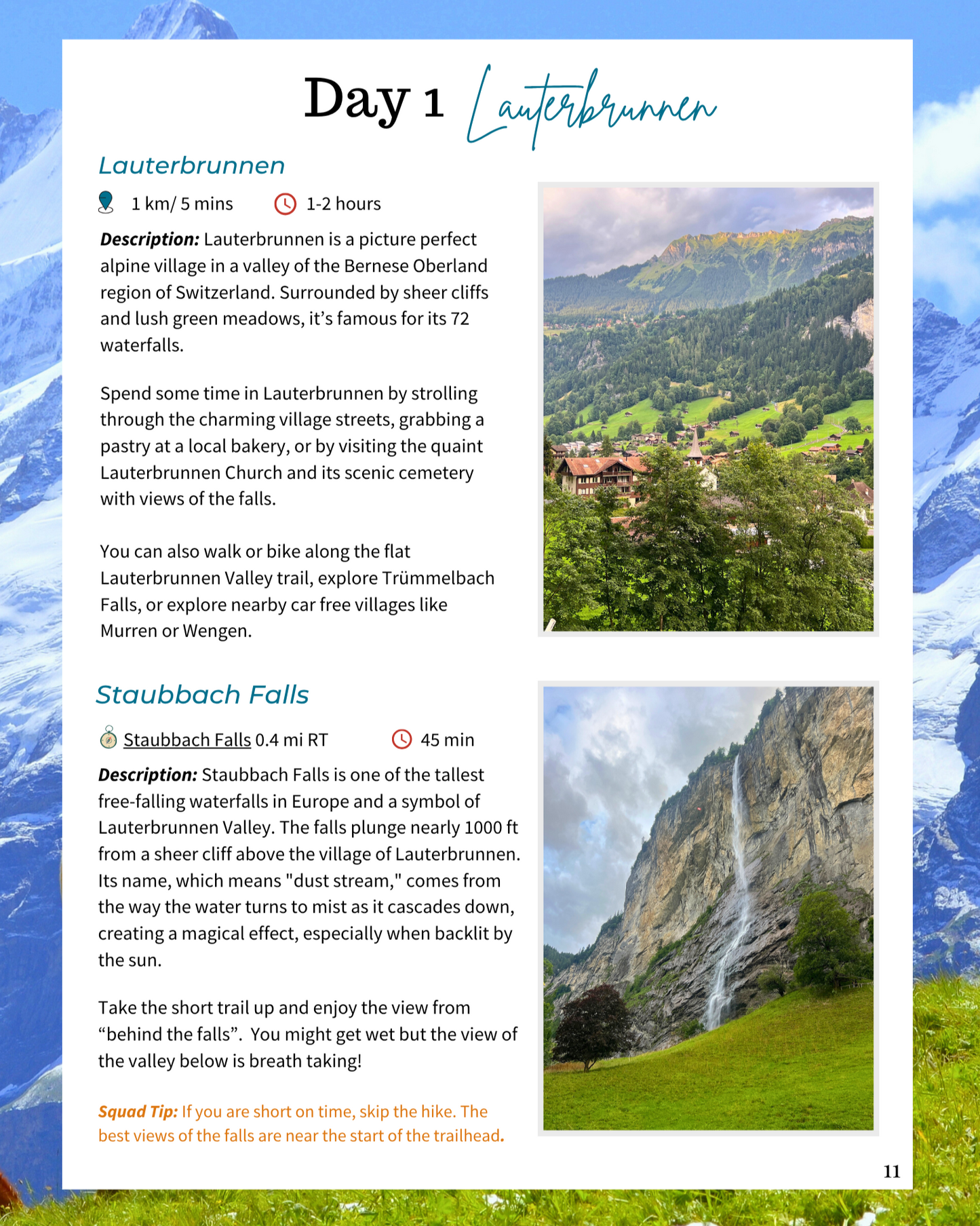 4 Day Interlaken Switzerland Itinerary