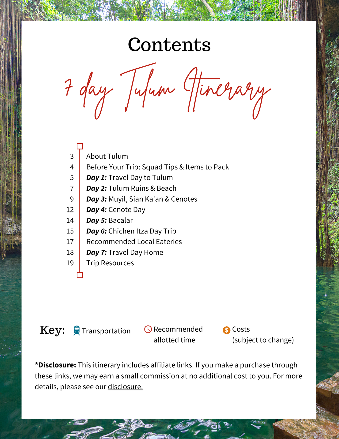 7 Day Tulum Itinerary
