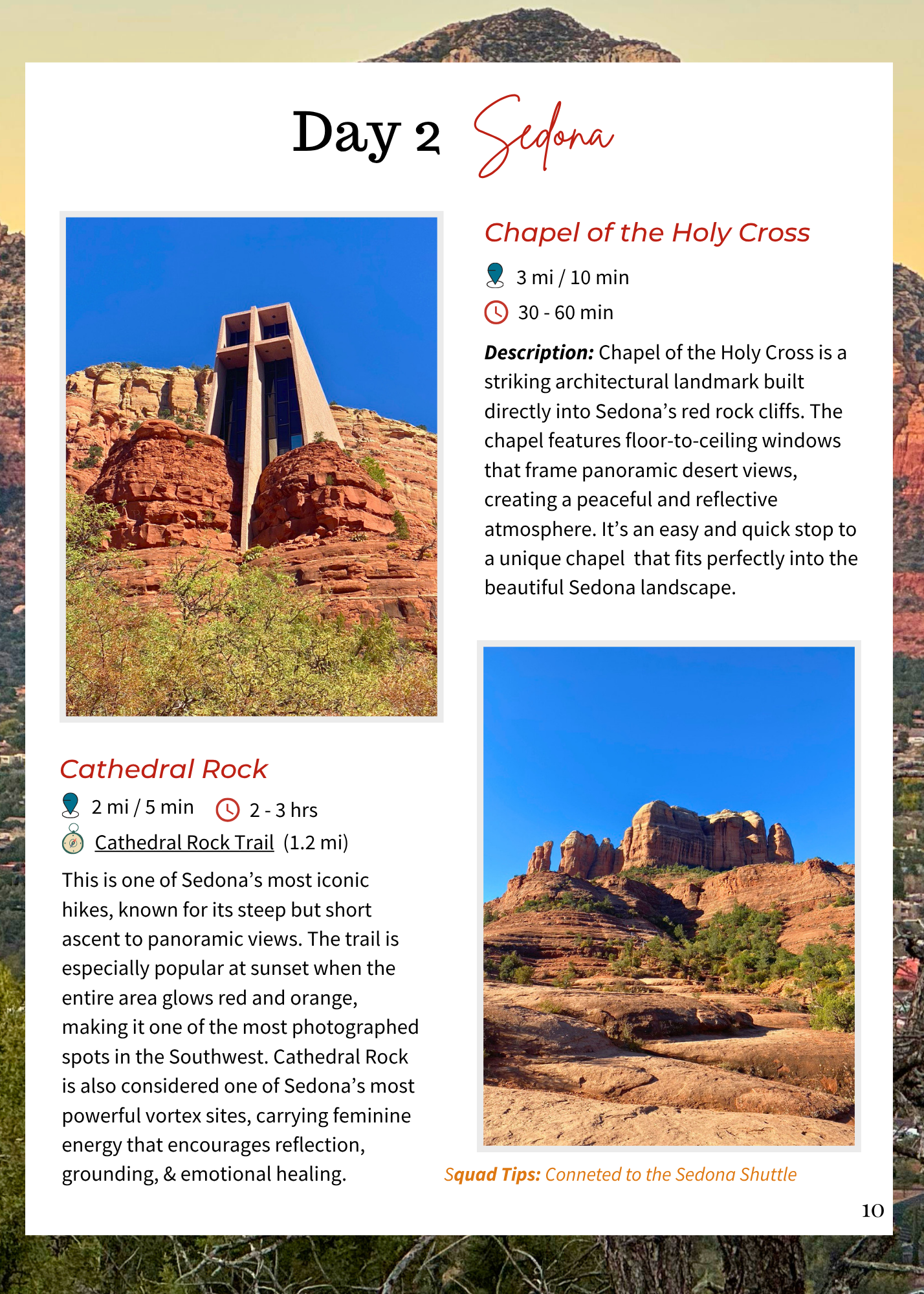 Sedona Hiking & Travel Itinerary (3 Days)