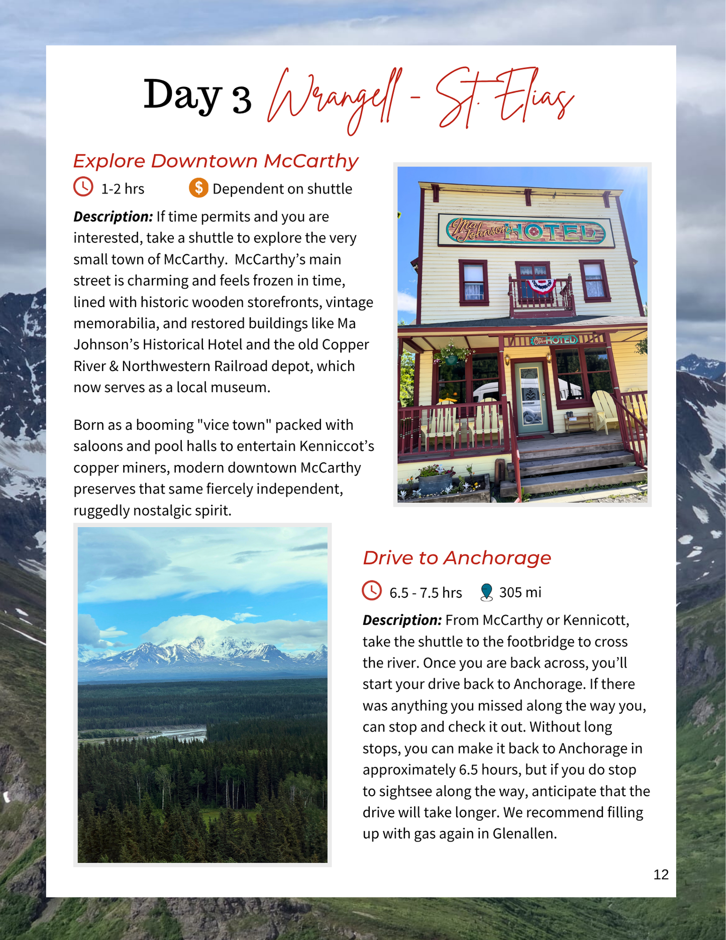Wrangell - St. Elias National Park Summer Itinerary (3 Days)
