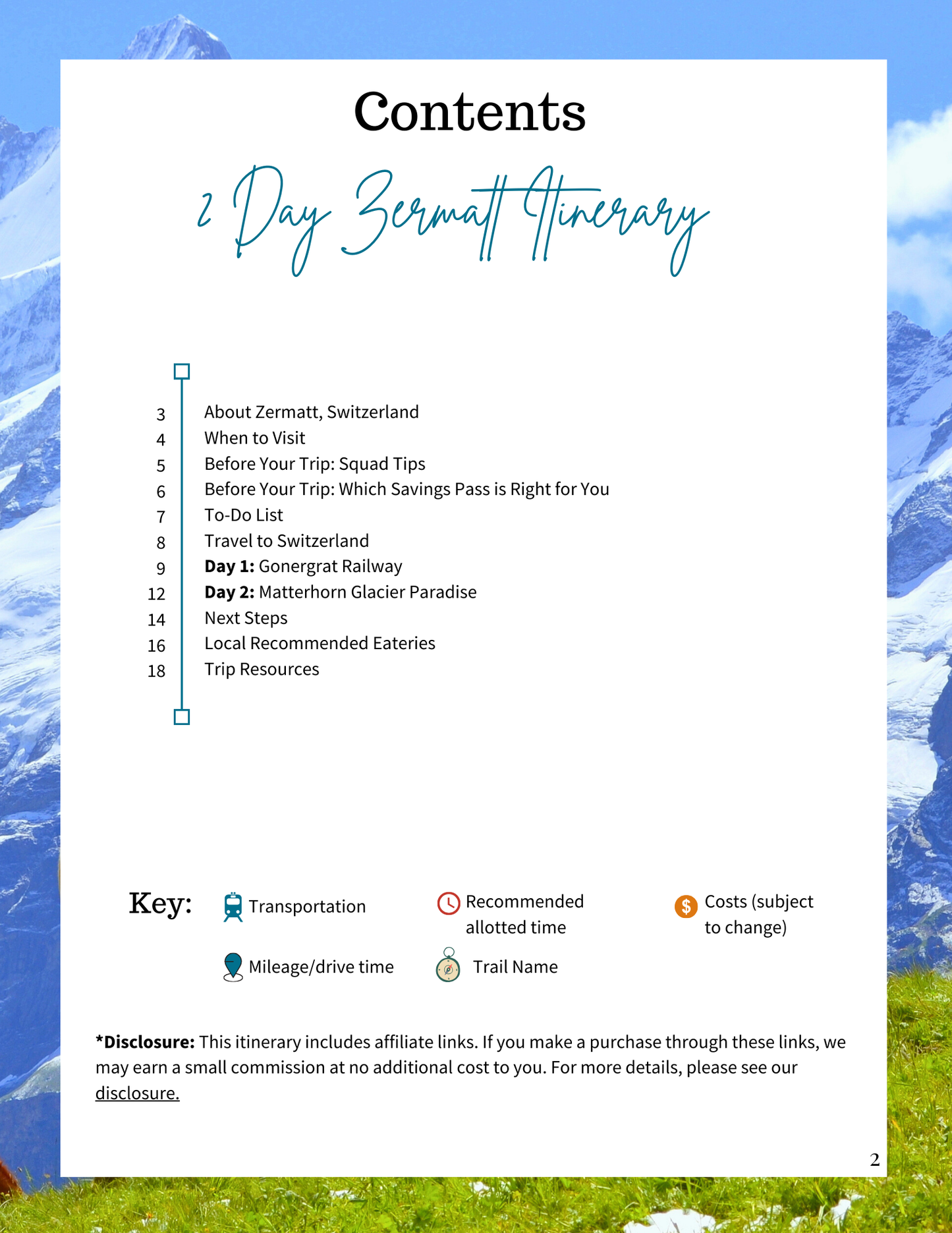 2 Day Zermatt Itinerary